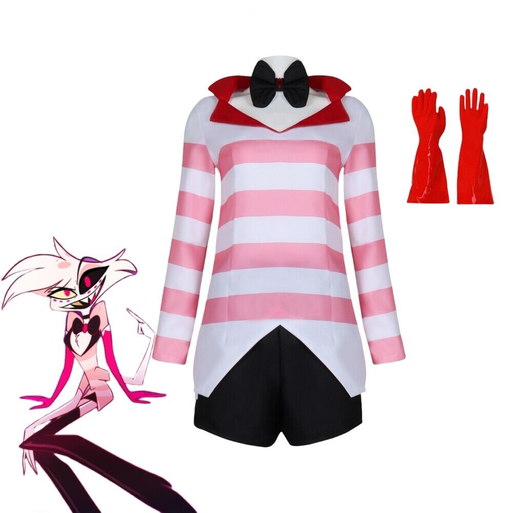 Xcoser Hazbin Hotel Angel Dust Cosplay Costume Outfits Halloween Carni –  Xcoser International Cosplay Costume Ltd