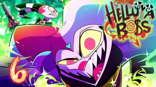 Heben Sie sich ab mit dem Xcoser Hazbin Hotel Helluva Boss Fizzarolli Clown Cosplay-Kostüm