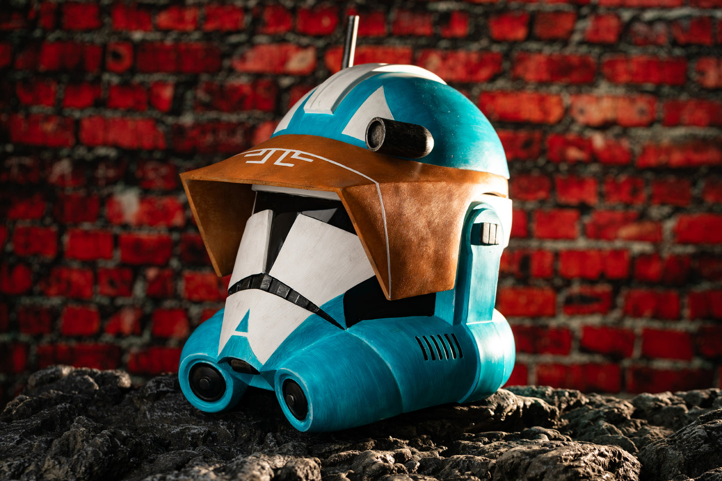 Xcoser Star Wars Clone Captain Tukk Helm für Erwachsene Halloween-Cosplay