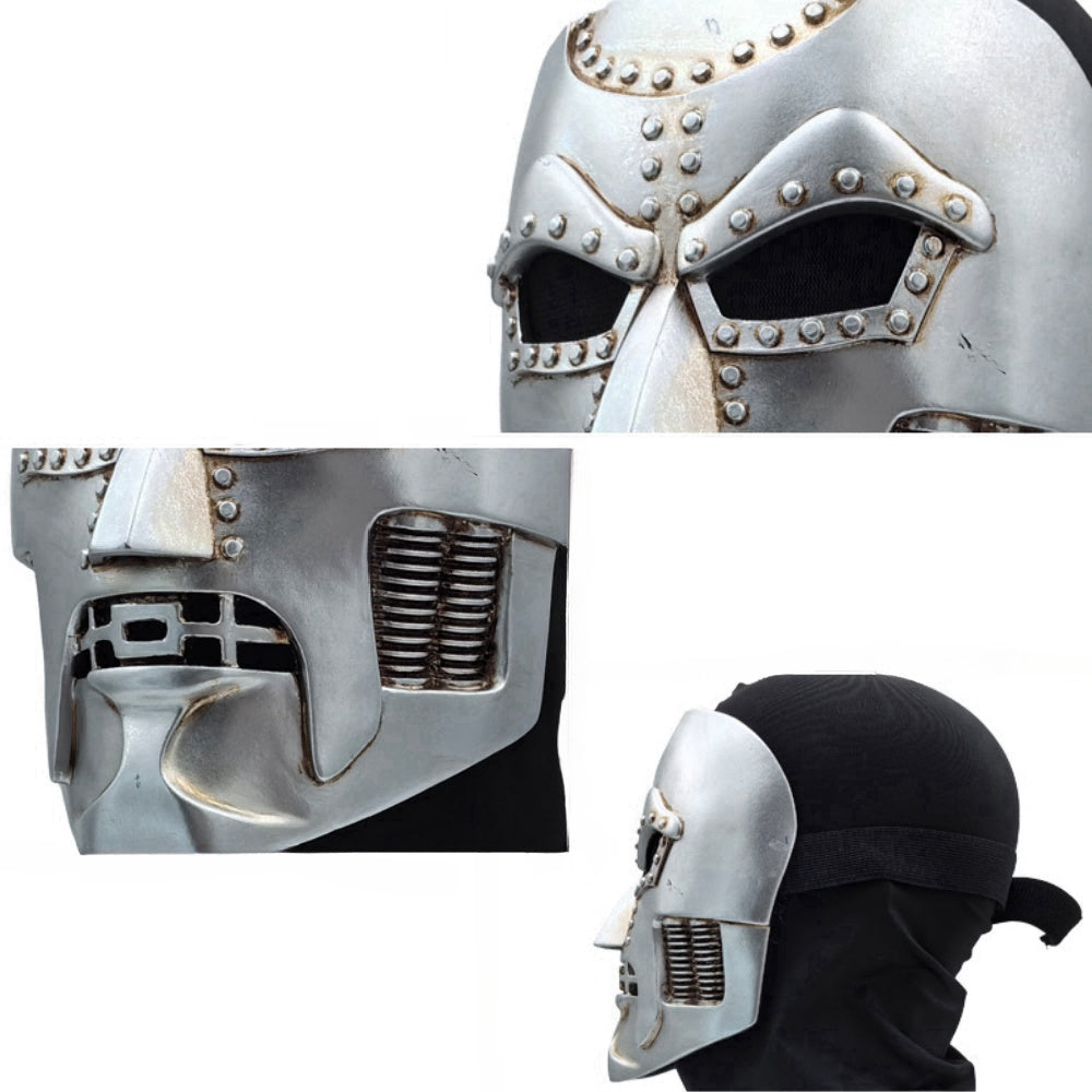 【Neu eingetroffen】Xcoser Doctor Doom Cosplay Maske Prop Harz Film Replik Erwachsene/Kinder Halloween