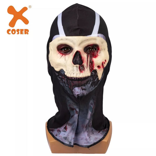 Xcoser Call of Duty Modern Warfare 3 Zombie-Geisterkopfbedeckung Totenkopf Ghost MACE Maske Cosplay Halloween