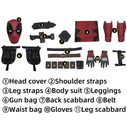 【Neu eingetroffen】 Xcoser Deadpool2 Wade Wilson Ganzanzug Cosplay-Kostüm