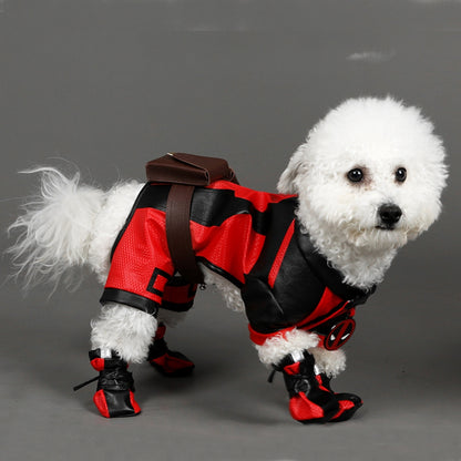 Deadpool 3 Wolverine Dogpool Cosplay Kostüm Outfit Haustier Kleidung Hund Katze Kostüm