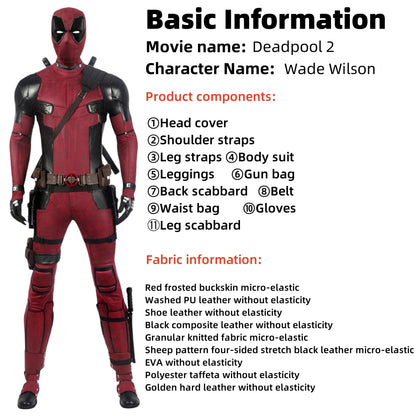 【Neu eingetroffen】 Xcoser Deadpool2 Wade Wilson Ganzanzug Cosplay-Kostüm