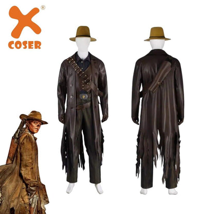 【Neu eingetroffen】Xcoser 2024 Hot Fallout The Ghoul Cosplay Kostüm Hut Gürtel Zubehör Komplettset