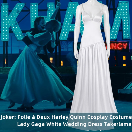 【Neu eingetroffen】Xcoser 2024 Joker 2: Folie À Deux Harley Quinn formelles Kleid Cosplay-Kostüm Halloween