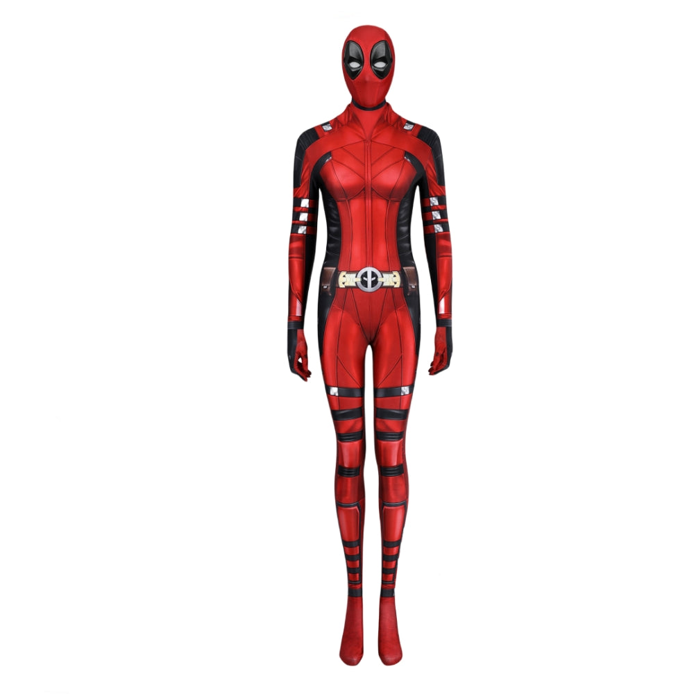 【Neu eingetroffen】Xcoser Deadpool3 Lady Deadpool Cosplay Kostüm Bruce Bodysuit Overall Halloween