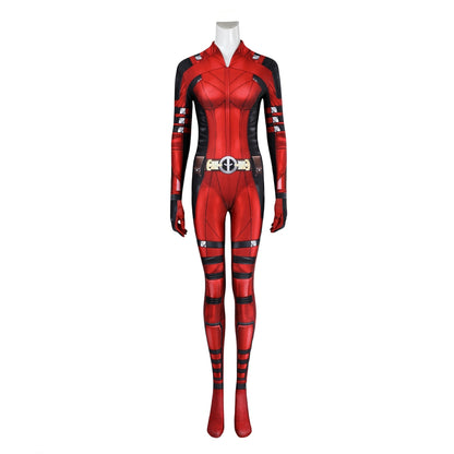 【Neu eingetroffen】Xcoser Deadpool3 Lady Deadpool Cosplay Kostüm Bruce Bodysuit Overall Halloween