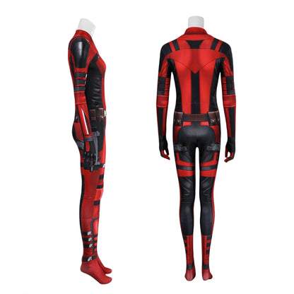 【Neu eingetroffen】Xcoser Deadpool3 Lady Deadpool Cosplay Kostüm Bruce Bodysuit Overall Halloween