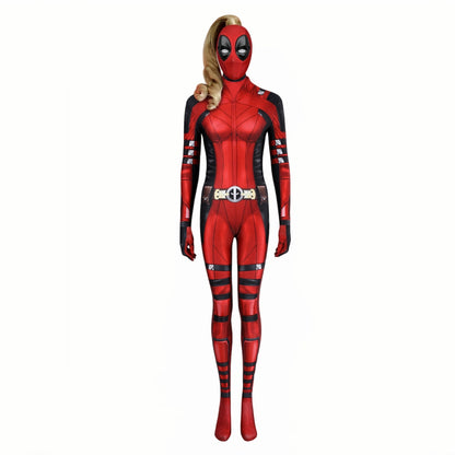 【Neu eingetroffen】Xcoser Deadpool3 Lady Deadpool Cosplay Kostüm Bruce Bodysuit Overall Halloween