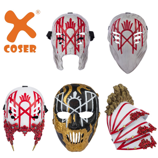 【Neu eingetroffen】Xcoser Rock Band Sleep Token Maske Pauldron Schulterpanzer Cosplay Requisite verstellbar