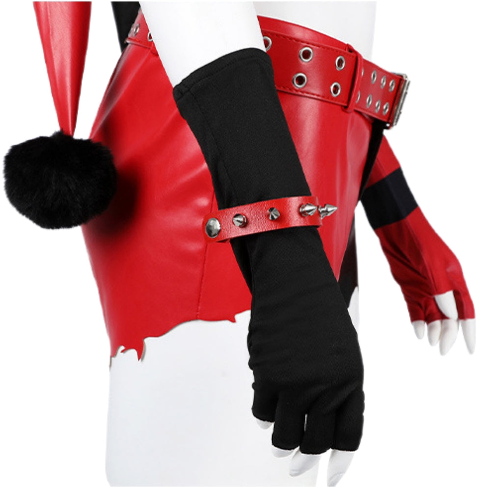 【Neu eingetroffen】Xcoser Suicide Squad ISEKAI Harley Quinn Cosplay Kostüm Perücke Outfit Halloween