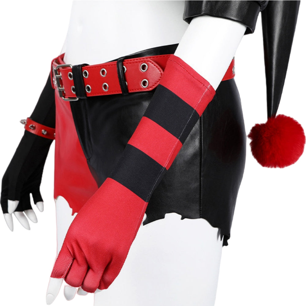 【Neu eingetroffen】Xcoser Suicide Squad ISEKAI Harley Quinn Cosplay Kostüm Perücke Outfit Halloween