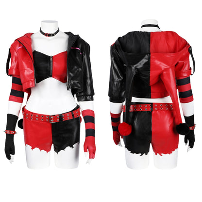 【Neu eingetroffen】Xcoser Suicide Squad ISEKAI Harley Quinn Cosplay Kostüm Perücke Outfit Halloween