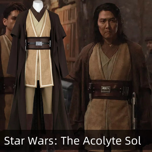 【Neu eingetroffen】Xcoser Star Wars: The Acolyte Sol Cosplay Kostüm Jedi Master Outfit Komplettset