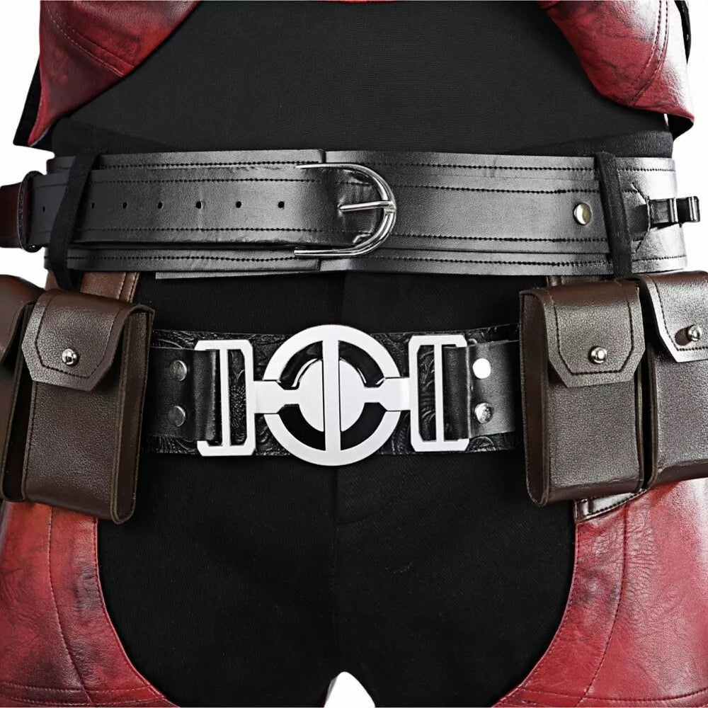 【Neu eingetroffen】Xcoser Deadpool 3 Wade Wilson Cowboy Deadpool Cosplay Kostüm Overall Komplettset