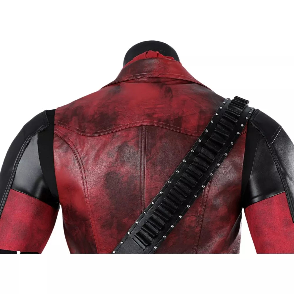 【Neu eingetroffen】Xcoser Deadpool 3 Wade Wilson Cowboy Deadpool Cosplay Kostüm Overall Komplettset