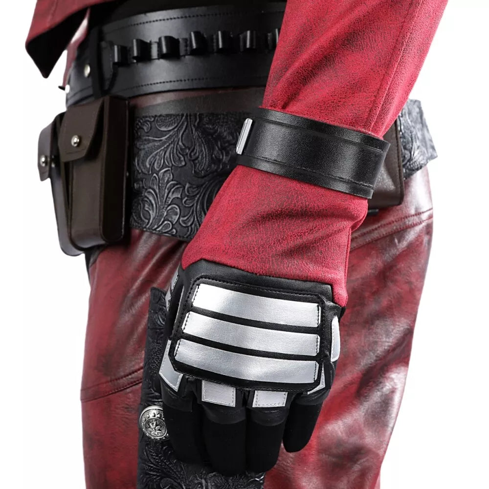 【Neu eingetroffen】Xcoser Deadpool 3 Wade Wilson Cowboy Deadpool Cosplay Kostüm Overall Komplettset