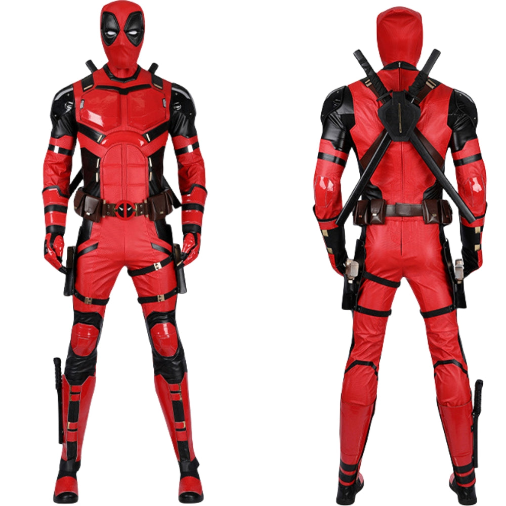 【Neu eingetroffen】 Xcoser Deadpool3 Wade Wilson Hellrot Cosplay-Kostüm