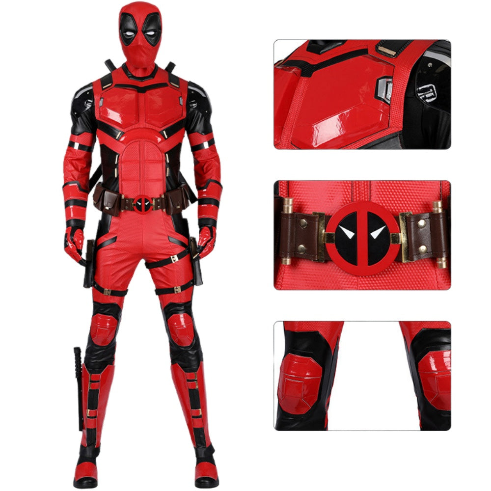 【Neu eingetroffen】 Xcoser Deadpool3 Wade Wilson Hellrot Cosplay-Kostüm