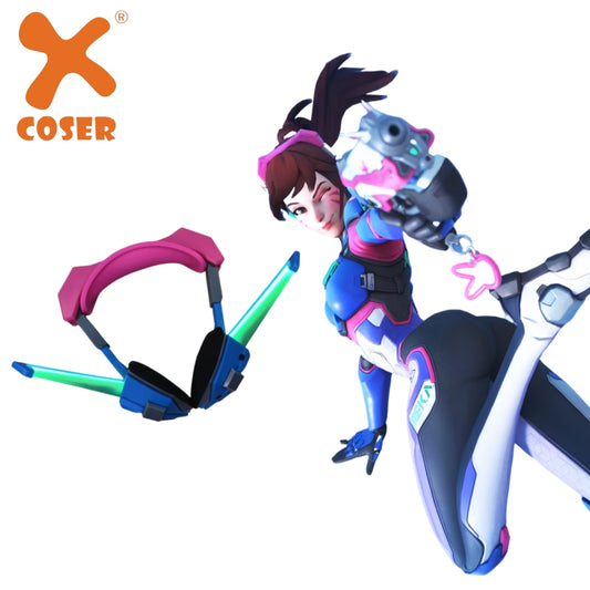 【Neu eingetroffen】Xcoser Overwatch2 D.Va Hana Song MEKA Cosplay-Kopfhörer – offizielles Lizenzprodukt – TYPE-C-Aufladung