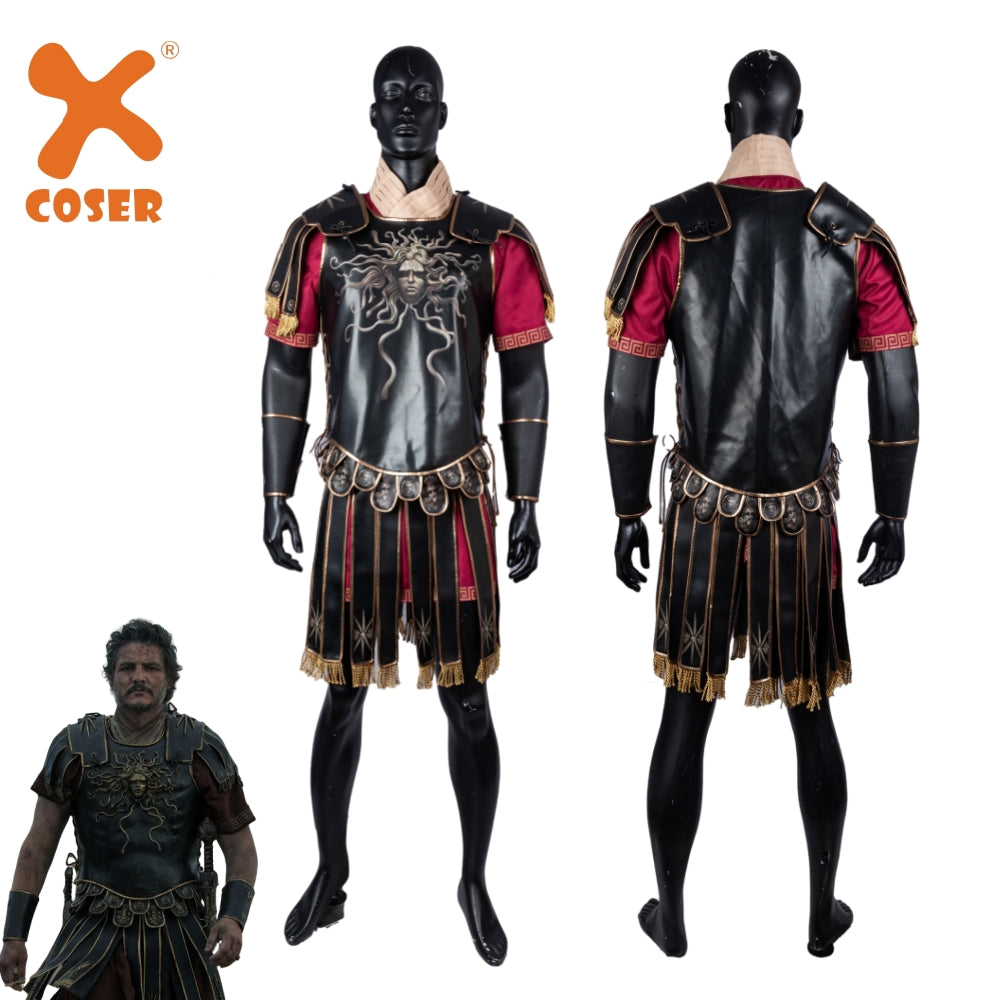 【Neu eingetroffen】Xcoser Gladiator 2 Marcus Acacius Cosplay Kostüm Outfits Komplettset Herren Rollenspiel