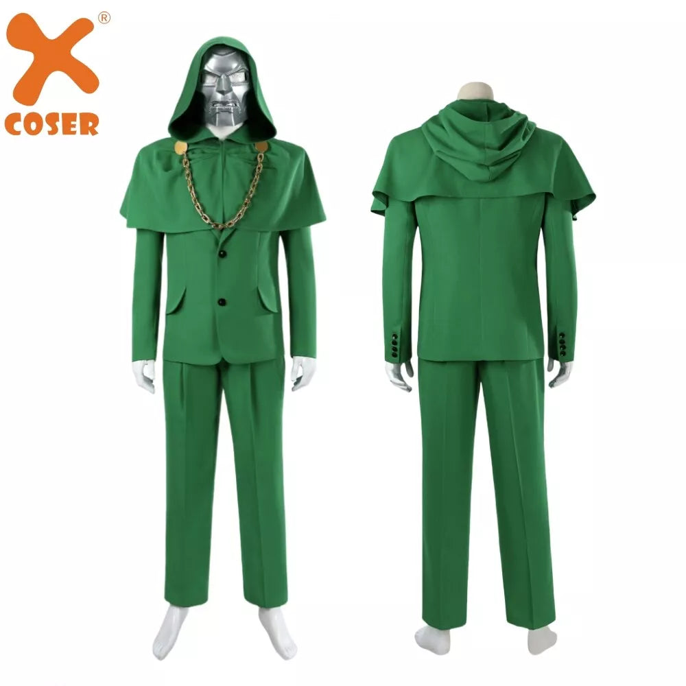 【Neu eingetroffen】Xcoser Doctor Doom Robert Downey Jr Cosplay Kostüm Maske Komplettset Halloween